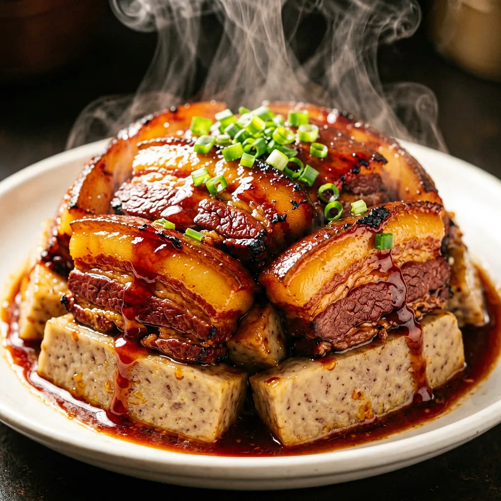 ซากุยโข่วโหรว (หมูสามชั้นอบเผือก)