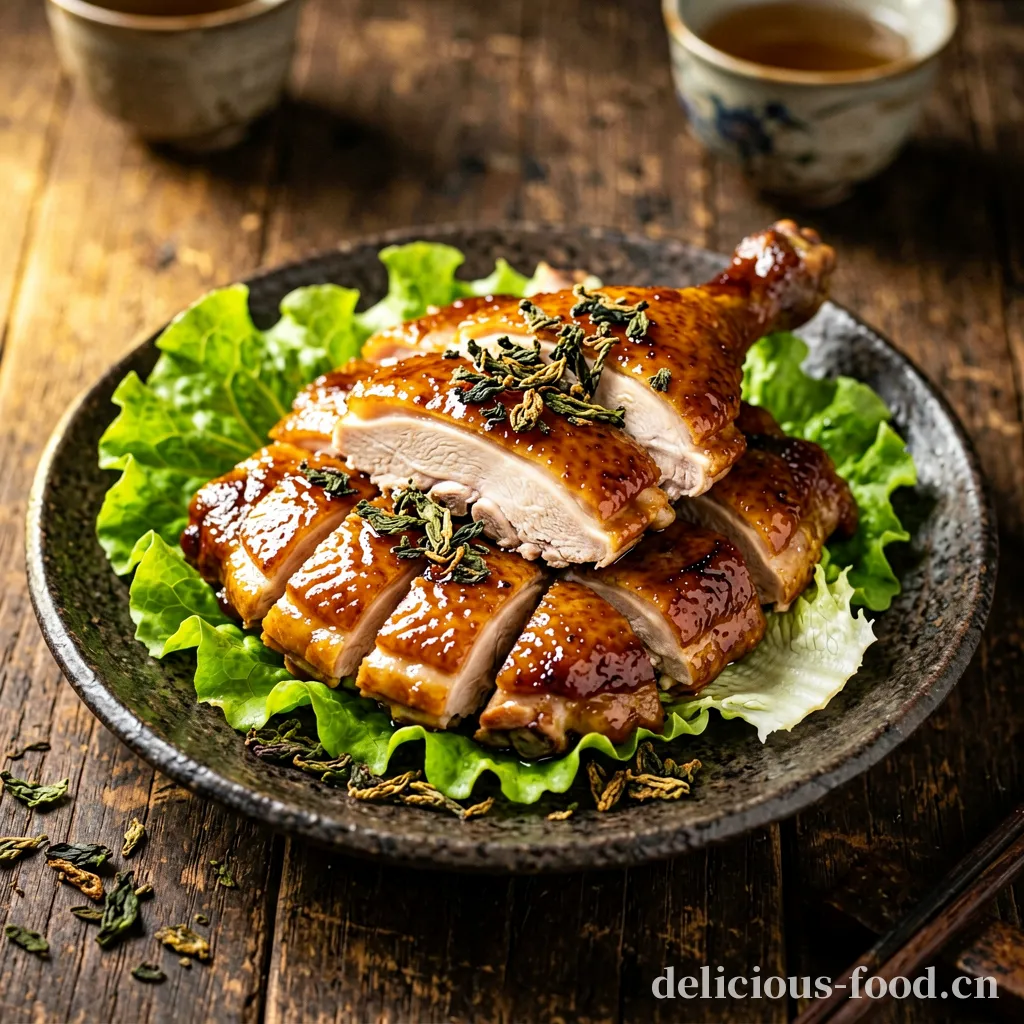 Chaozhou Tieguanyin (cuisses de poulet fumées au thé)