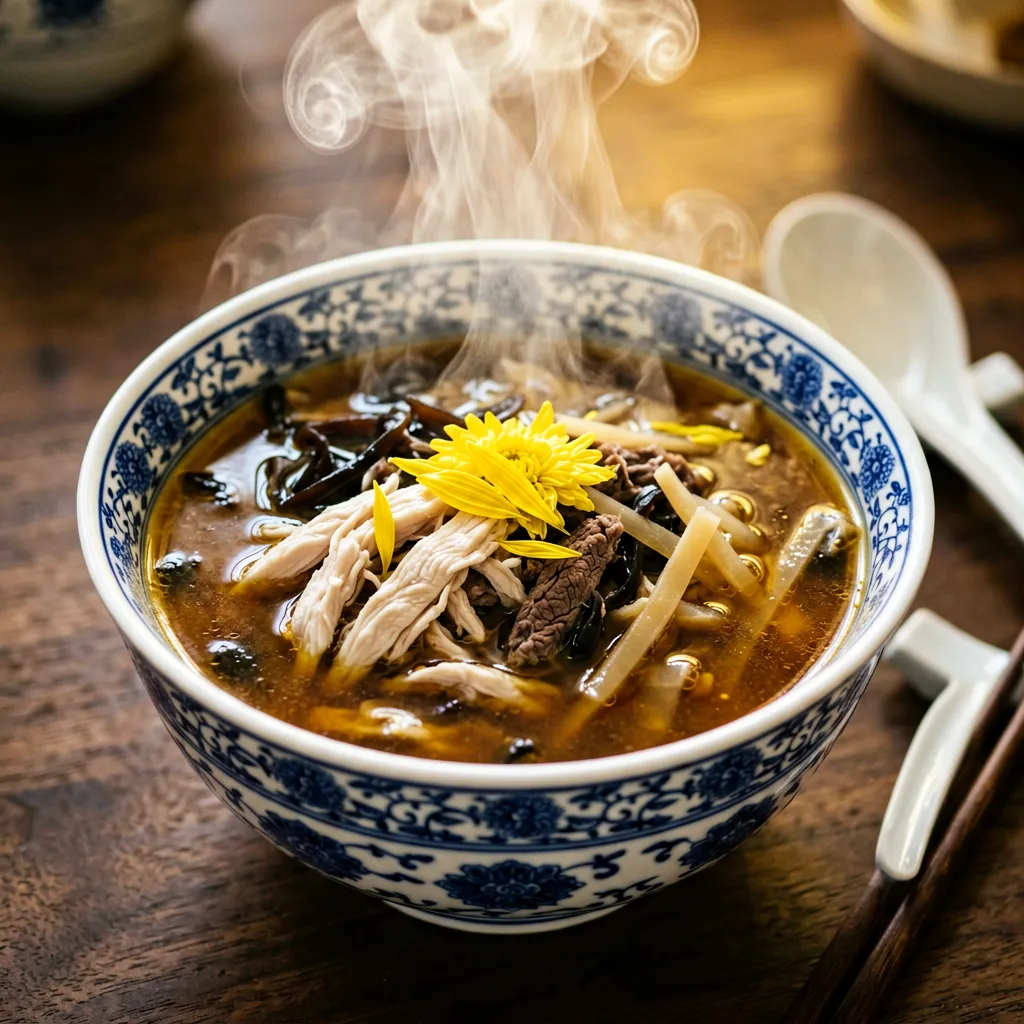 菊花龙虎凤蛇羹