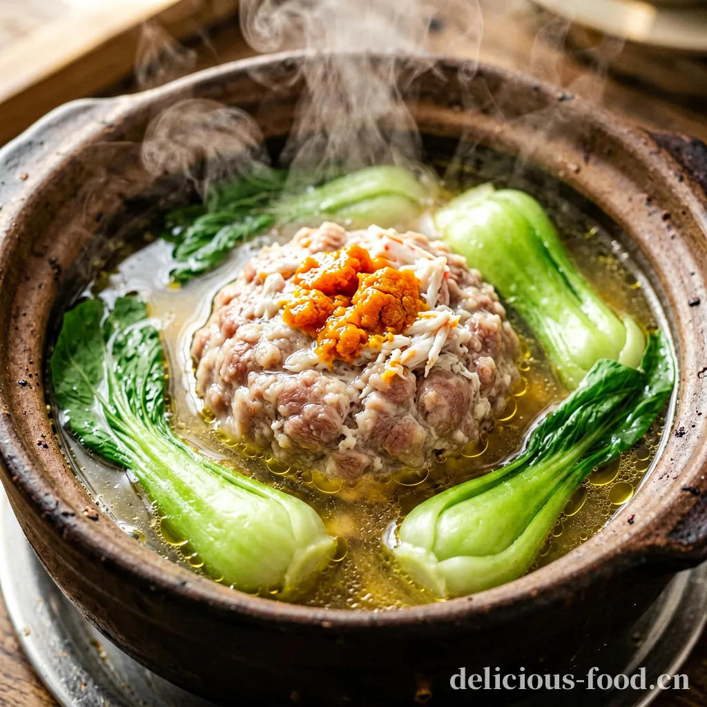 ต้มใสหัวสิงโตกับเนื้อปู