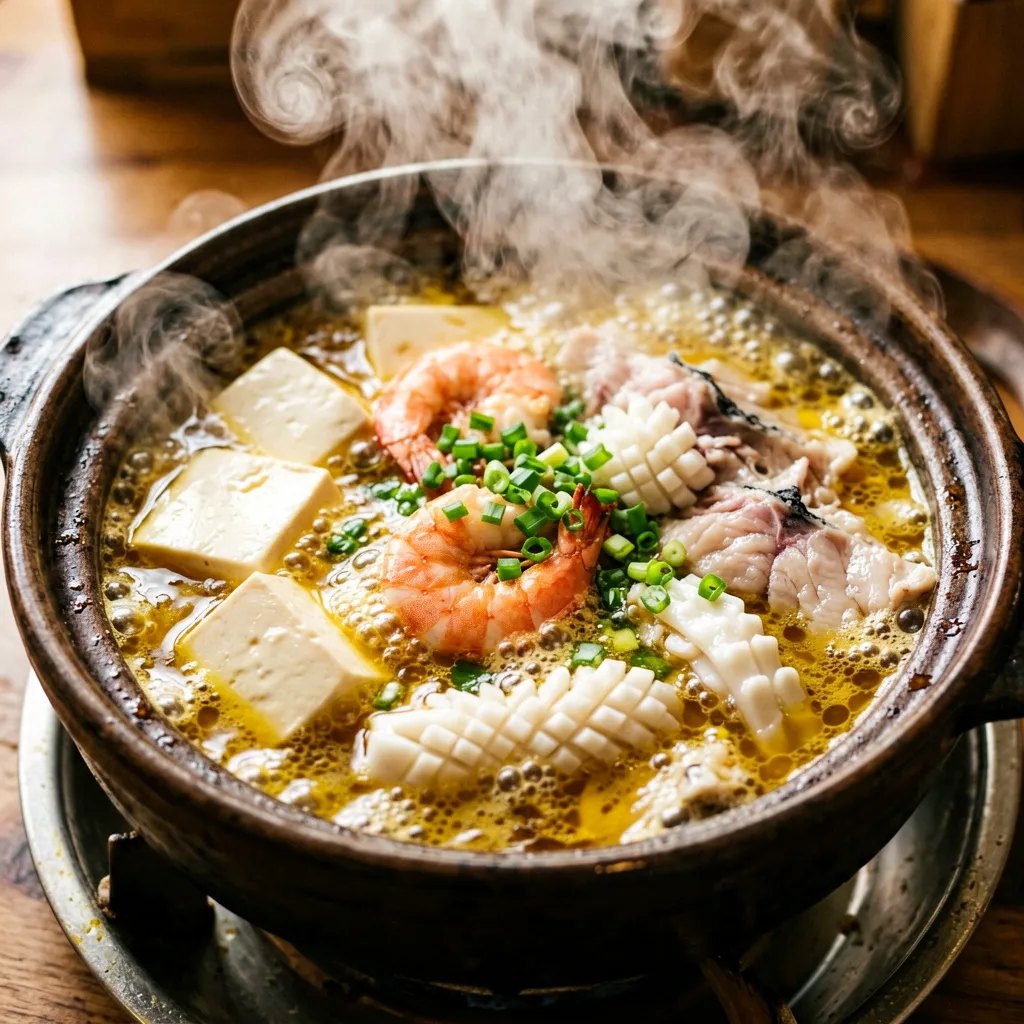 福建海鲜豆腐煲