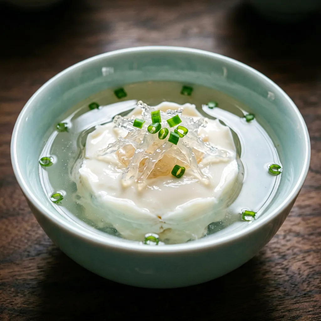 Furong Yan Cai (Ninho de pássaro cozido com clara de ovo)
