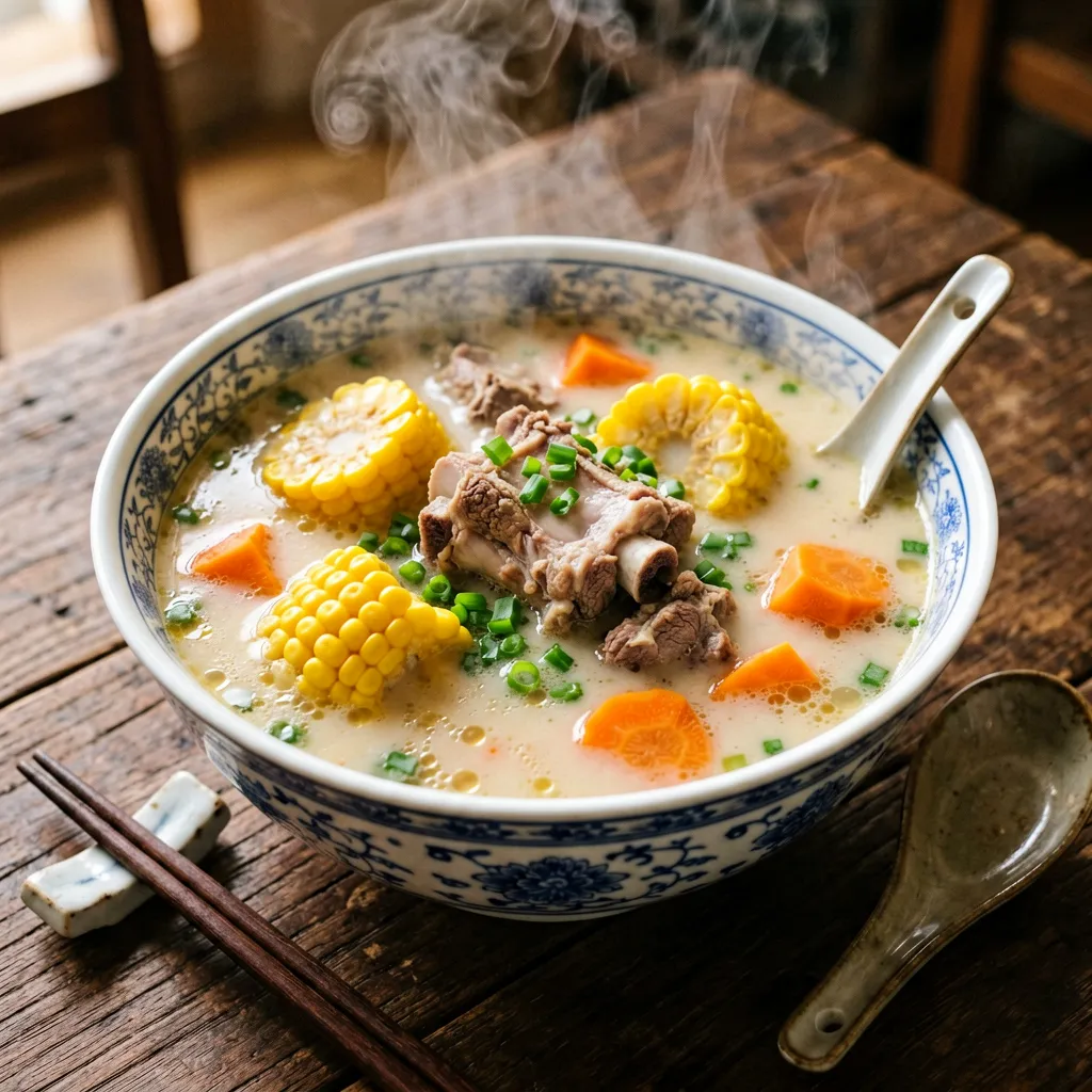 Soupe d'os de porc mijotée à la cantonais