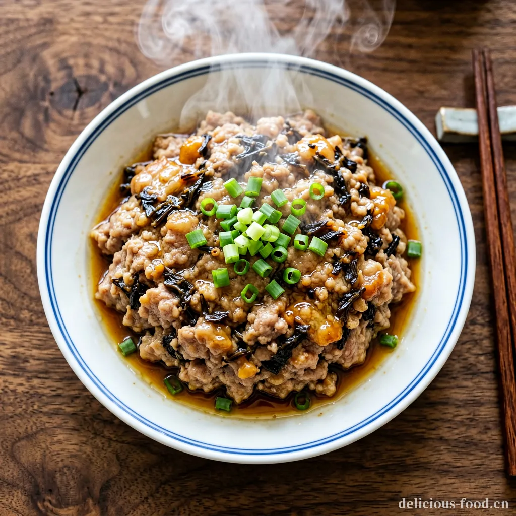 梅菜蒸肉饼