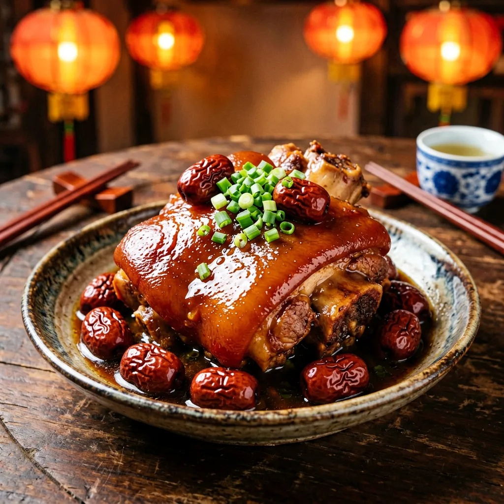 红枣煨肘