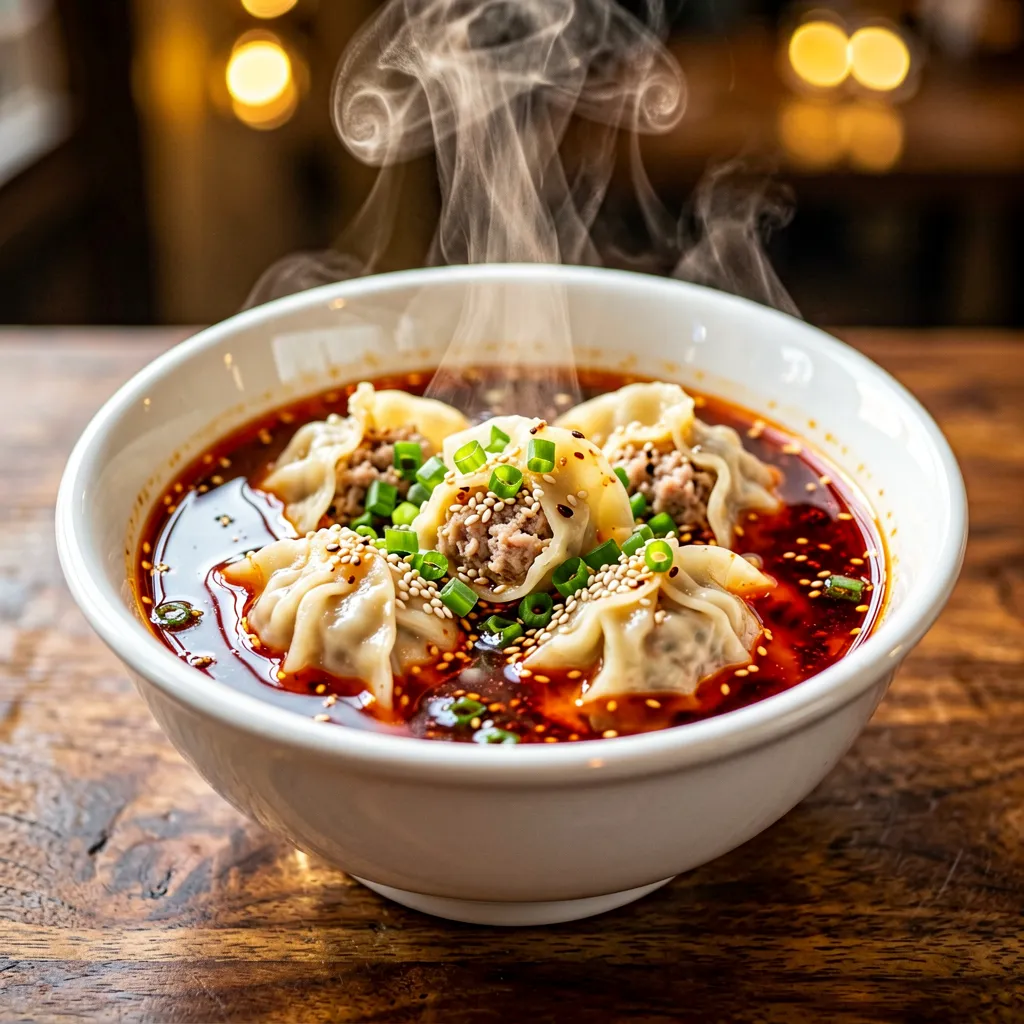 Red Oil Wontons