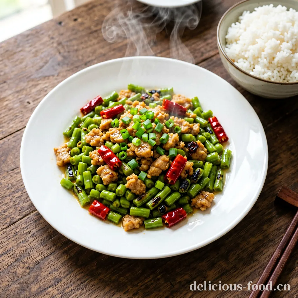 酸豆角炒肉末