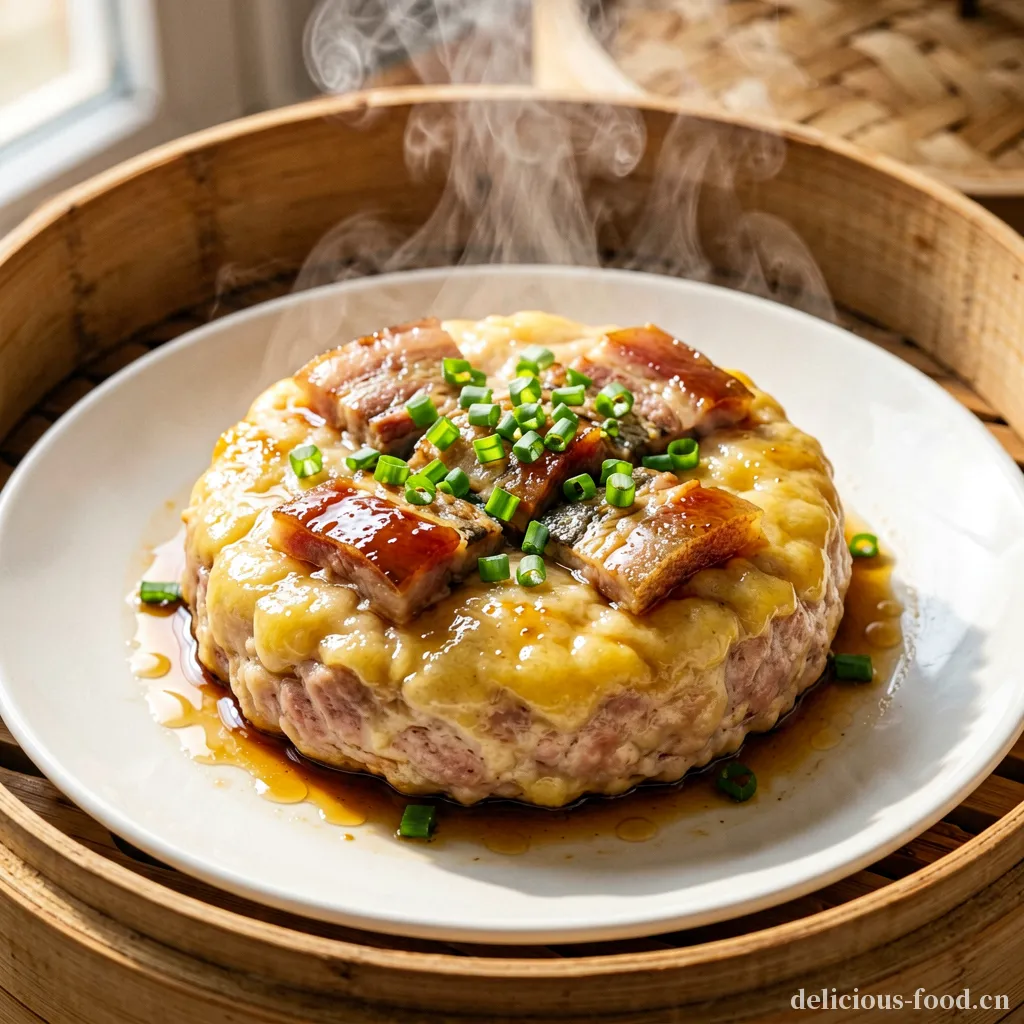 咸鱼蒸肉饼