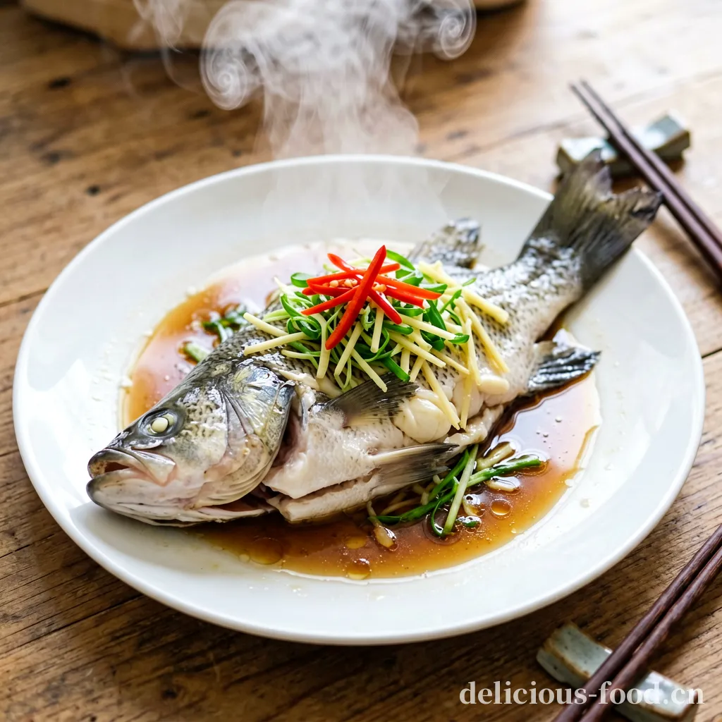 Steamed River Perch with Bamboo Shoots