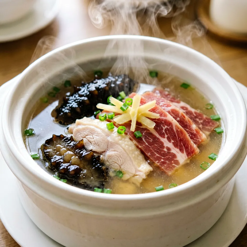 海参盆蒸