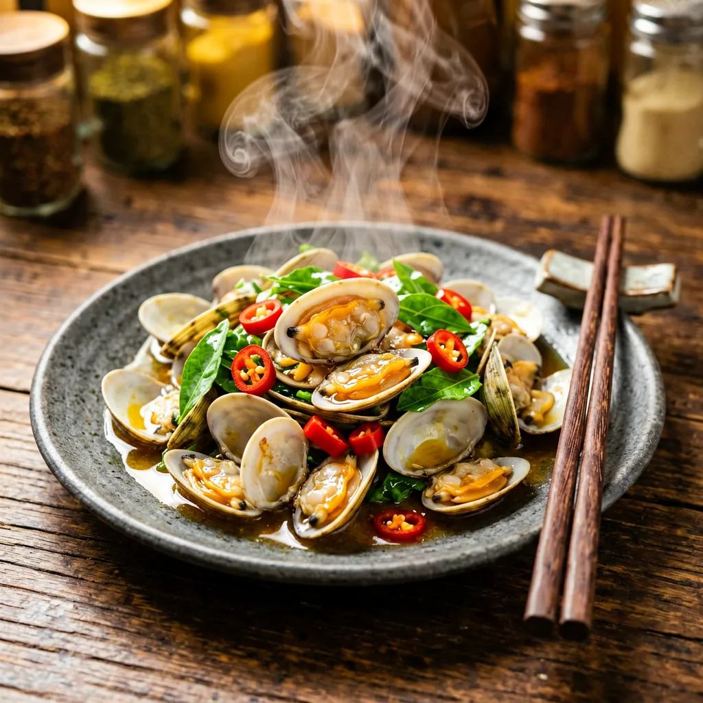 炒薄壳（海瓜子）
