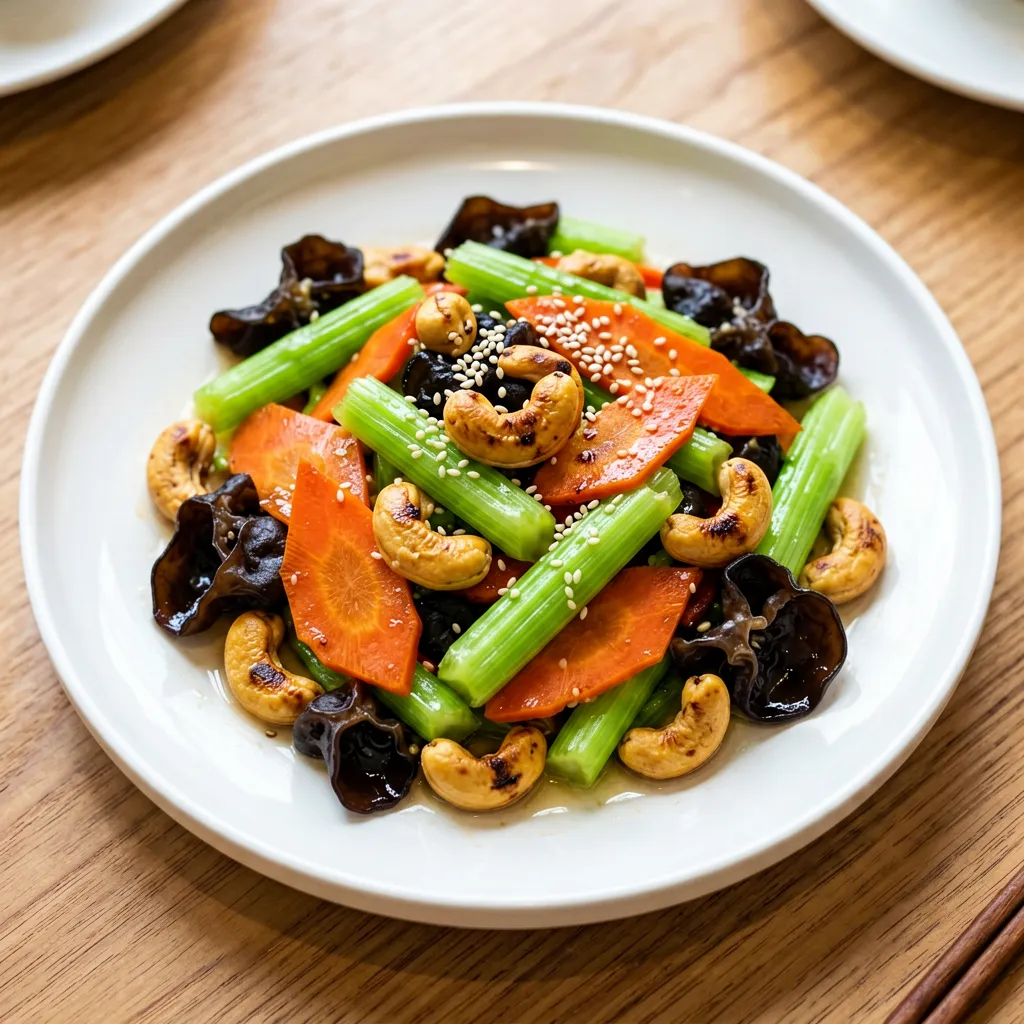 Salteado de Anacardos con Tres Verduras