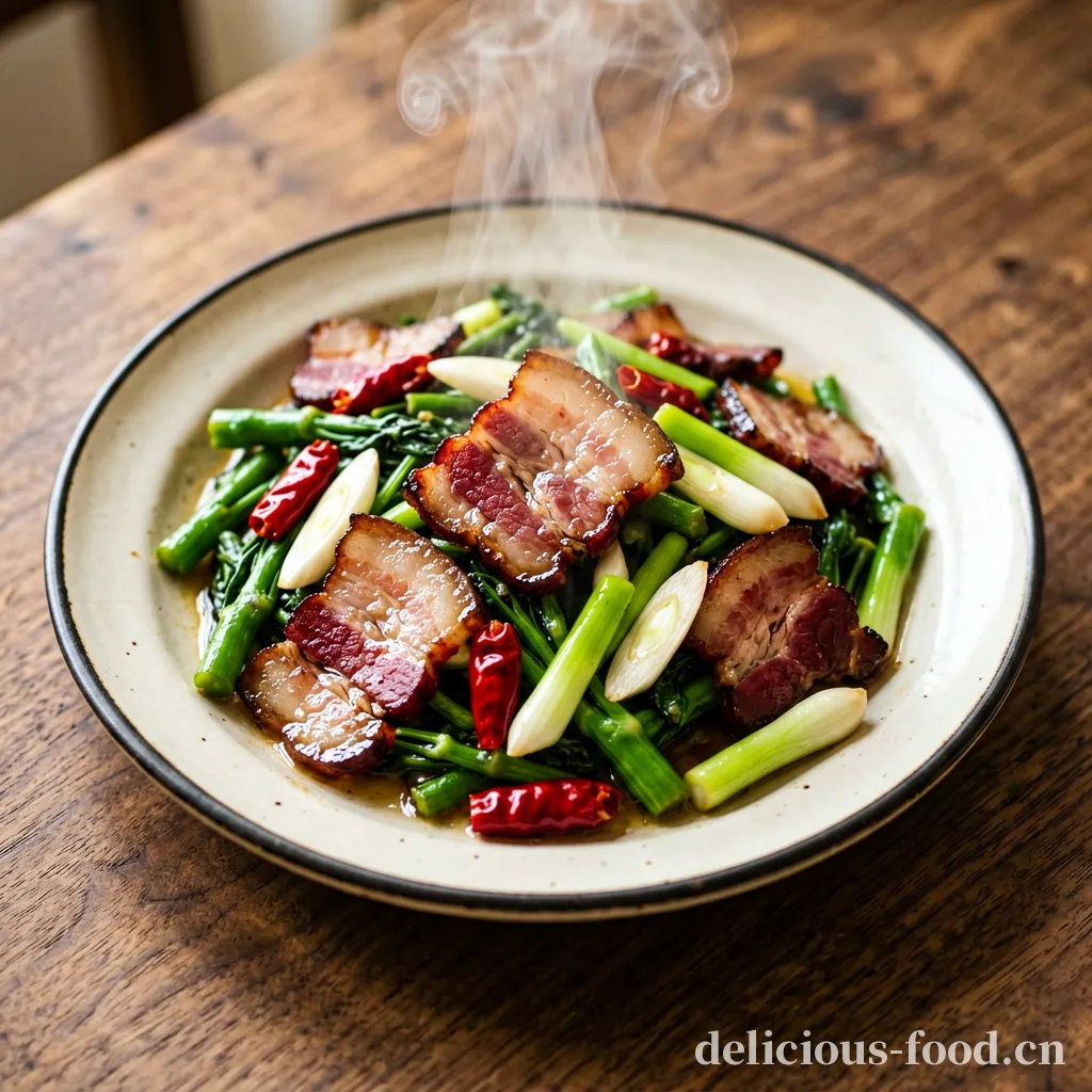 折耳根炒腊肉