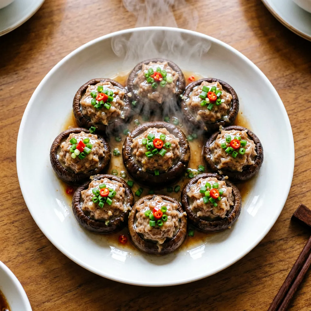 فطر محشي (شيانغ غو هي)