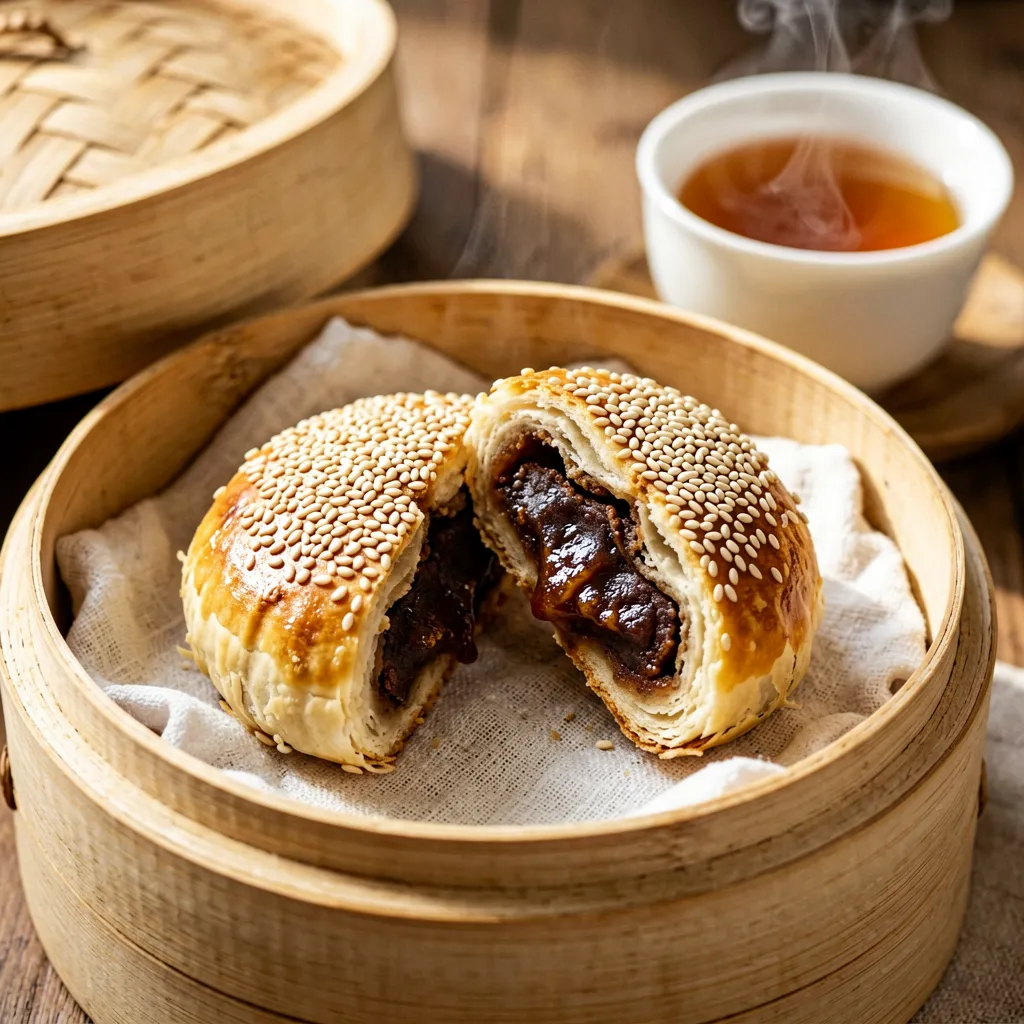 Tang Huoshao (Sweet Sesame Bun)