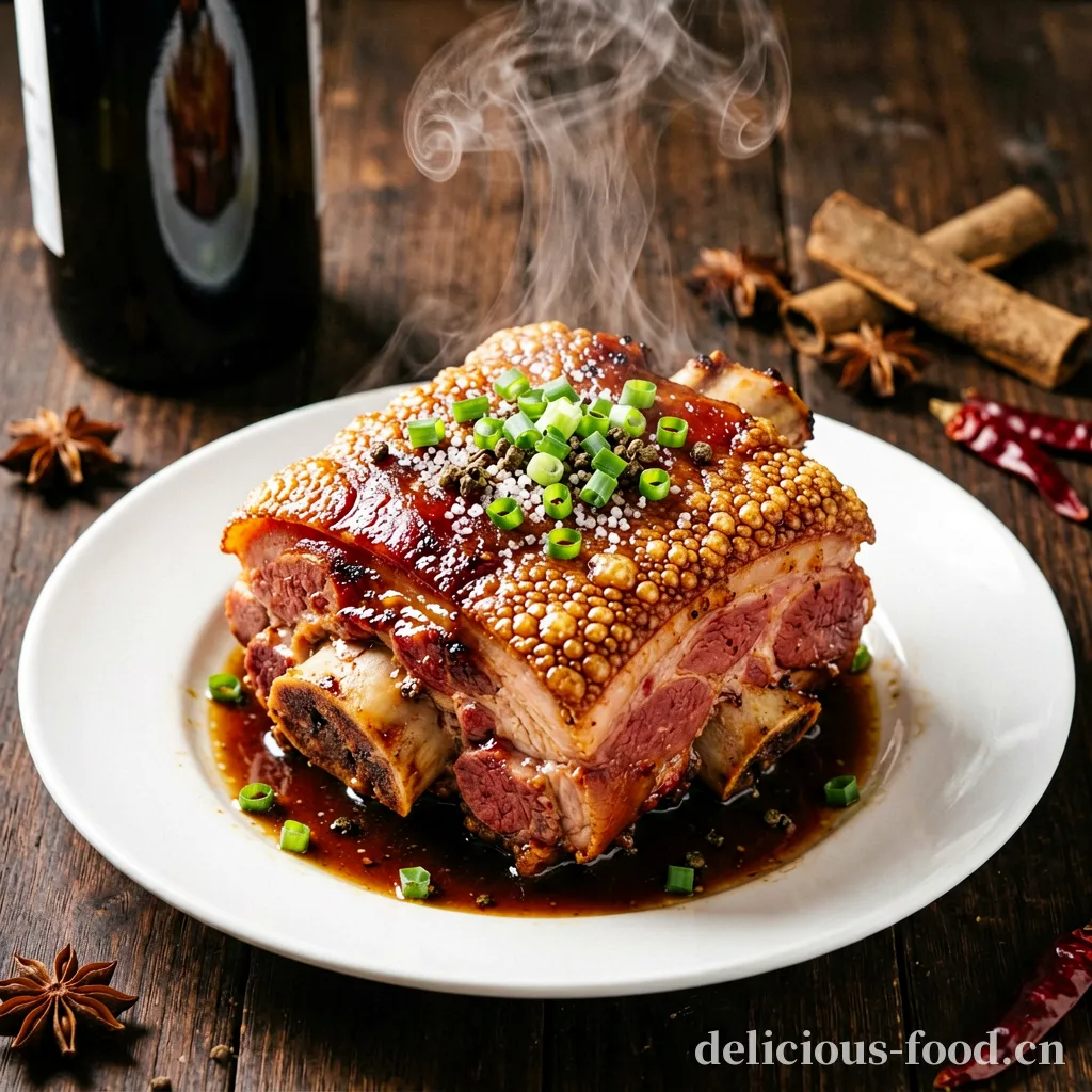 Joelho de Porco com Sal de Pimenta e Aroma de Vinho