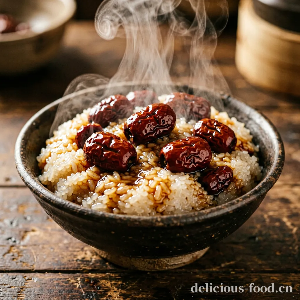 Xi'an Zheng Gao (Steamed Glutinous Rice with Dates)