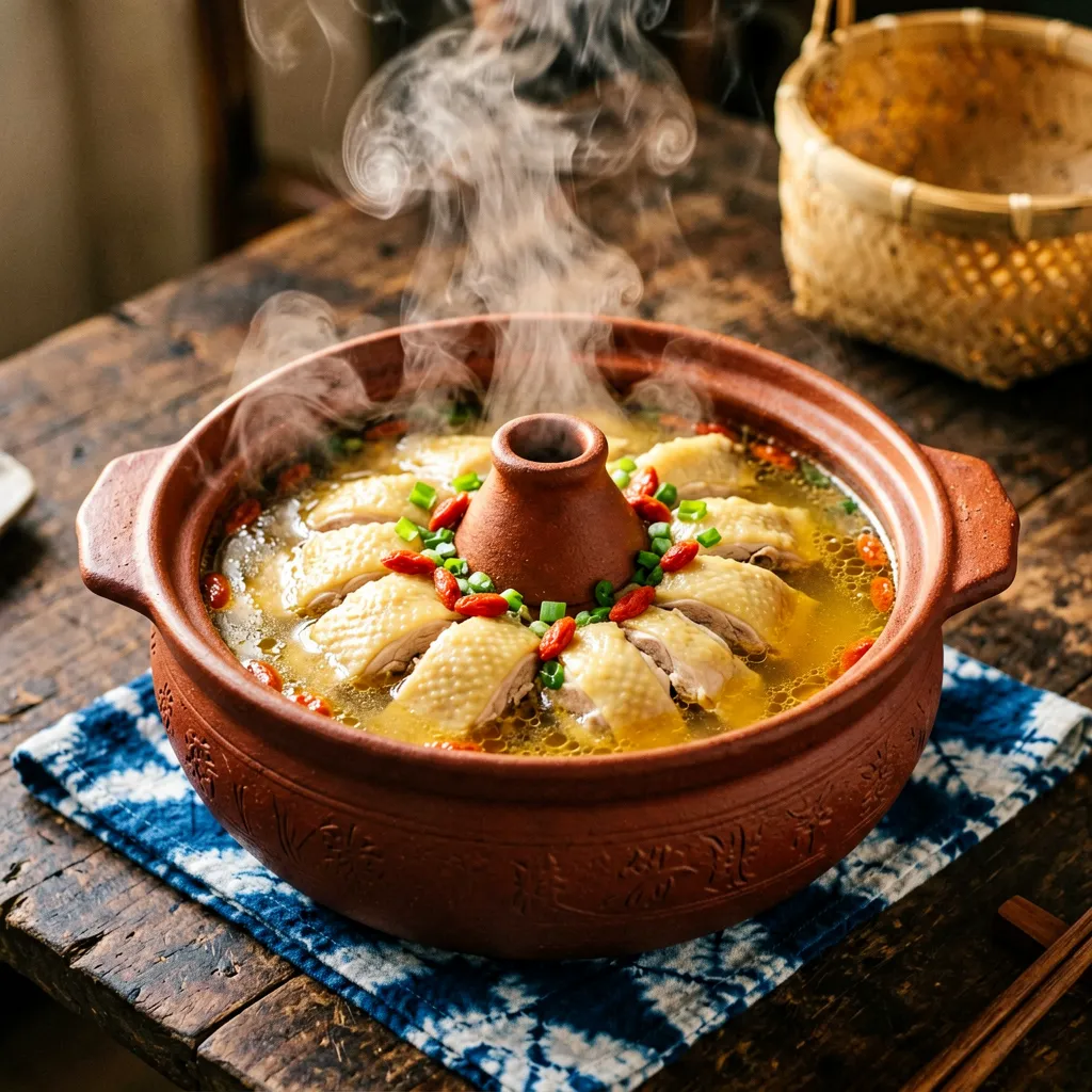 Pollo al vapor de Yunnan